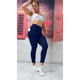 Leggins Colombianos Dama Lycra Deportivos Bolsa iPhone Moda