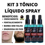 Kit 3 Loção Spray Anti Caspa E Queda Fortalece Bulbo Capilar