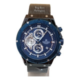 Relógio Masculino Naviforce Azul Com Data E Cronómetro