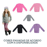 Kit Lote 3 Blusinha Infantil Feminino Atacado Roupa Inverno