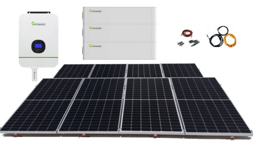 Panel Solar Bateria Litio Autonomo Isla Respaldo 14 Kwh Dia