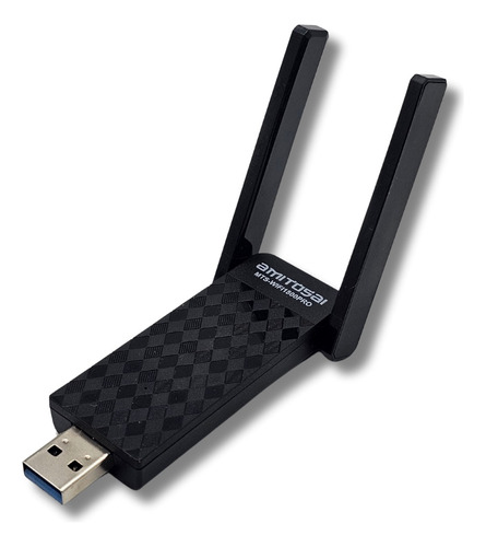 Placa De Red Wifi 6 Usb 1800mbps Amitosai Dual Band Antenas