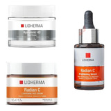 Kit Hyaluronic 4d Crema + Radian C Crema Y Serum Lidherma 