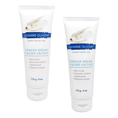 Crema Facial Suzanne Olivier Concha Nácar Ácido Láctico Sin Parabenos 113g | Envío gratis