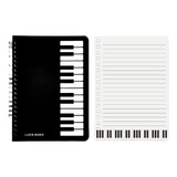 . Cuaderno Con Diseño De Piano A5, 20x14 Cm, Pack De 3 .