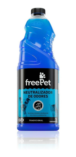 Free Pet Neutralizador De Odores Tradicional 2 Litros 