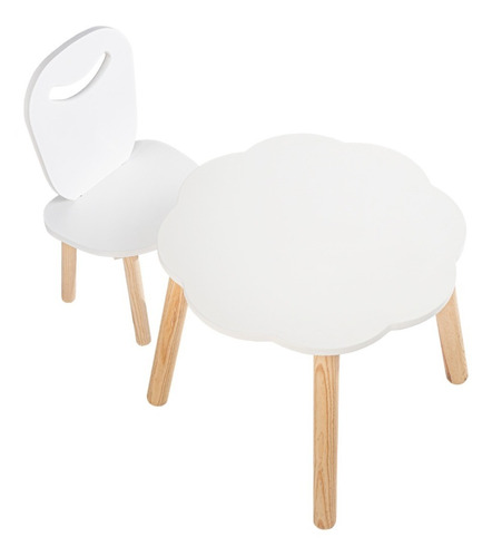  Duduk - 1 Silla Feliz Y 1 Mesa Nube Para Niñas Y Niños