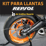 Cb190r Repsol Calcos Para Llantas Repsol - Envios