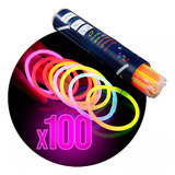 Pulseras Luminosas Quimicas Neon Cotillon X100 Unidades