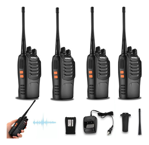 Radios Walkie Talkie Recargable, Altavoces Con Micrófono4pc