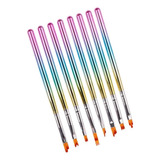 8 Piezas Nail Art Brush Pen Acrílico Nails Gel Painting Pen