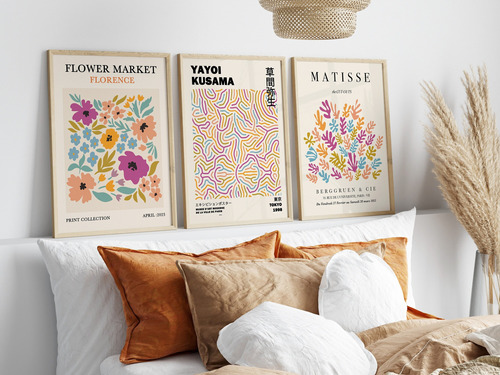 Cuadros Yayoi, Matisse Multicolors Set X 3