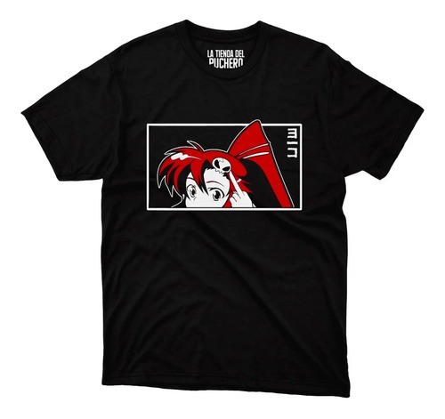 Playera Anime Gurren Lagann Yoko Littner Rectangulo Blanco