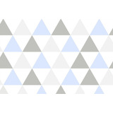 Papel Adesivo Contact Diversas Estampas 1m X 45cm Cor Triângulo Azul