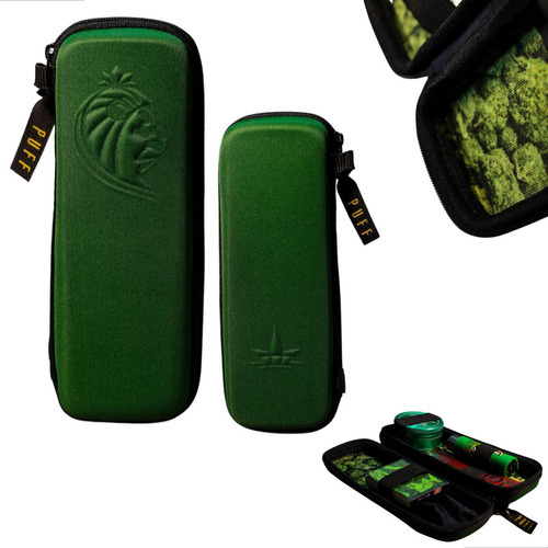 Case Puff Life Slim Estojo Com Zíper Para Kit Head Shop Cor Preto