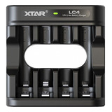 Cargador Lc4 Exclusivo Para Baterias Aaa Aa Litio 1.5v Xtar