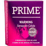 Preservativo De Látex Prime Warming Sensación Cálida X 3 Un