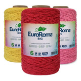 Barbante Euroroma Big Cone 1800g Fio Número N 6 Para Crochê 