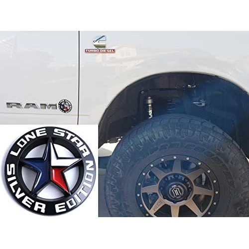 Emblema De Texas Lone Star Silver Edition Negro, Calcom... Foto 4