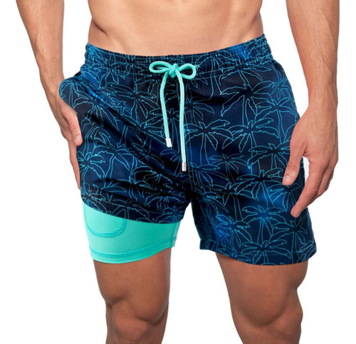 Traje De Baño Hombre Short Para Playa Bañadores Pantalones