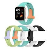 4 Correas Para Xiaomi Redmi Watch 3 Mi Watch Lite 3 Band