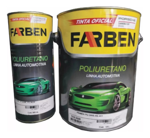 3.6 Lt Primer Automotriz Farben Hs 4:1 + Cata 