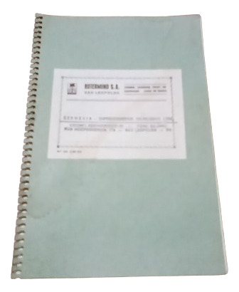 Catálogo Caderno Agenda Anos 80 Rotermund S.a. S Leopoldo