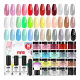 Yevyo Dip Powder Nail Kit Starter, 20 Colors Fast Dry Powder