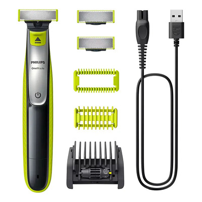 Rasuradora Cara Y Cuerpo Philips Oneblade Recargable Ctc Negro/gris