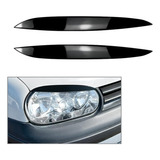 Cejas De Faros Para Golf Mk4 A4 Negro Brillante 