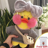 Peluche Lalafanfan Cafe Mimi Duck, Regalo Para Niña