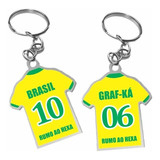 Chaveiro Lembrancinha Personalizado - Camisa -02 Lados 120un