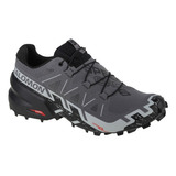 Zapatillas Salomon Speedcross 6 Hombre Trail Gris  