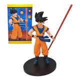 Figura Dragon Ball Z Goku Baculo Magico Kakaroto Traje 22cm