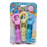 Lollipop Bubble Set X 3 Burbujeros Unicornio