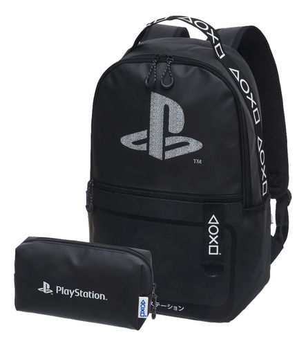 Combo Mochila + Estuche Escolar Urbano Playstation Evolution