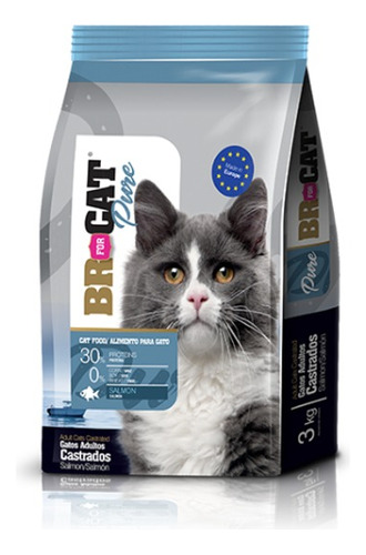 Br For Cat Para Gato Castrado Salmon 1kg