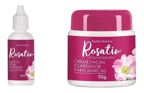 Kit Rosativi - Óleo De Rosa Mosqueta + Creme Clareador