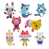 Peluche Gabby's Dollhouse Gaby Toy House Gato Para 8 Piezas