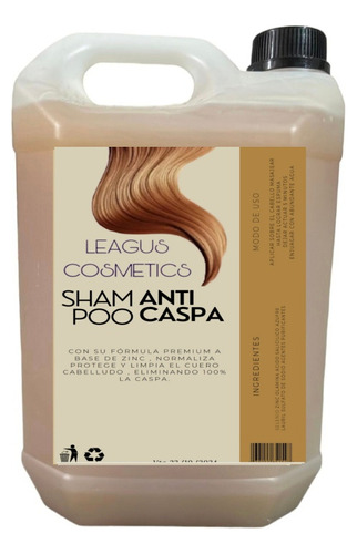 Shampoo Para La Caspa 5 Litros