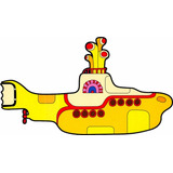 Adesivo Parede Yellow Submarine Submarino 100x60cm