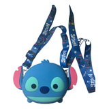 Mini Bolsa Carteira Moedeira Em Silicone Lilo Stitch Fofo