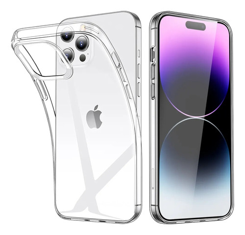 Funda De Teléfono Transparente For iPhone, Silicona Suave