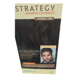 Strategy Shampoo Colorante Castaño Oscuro Hombre