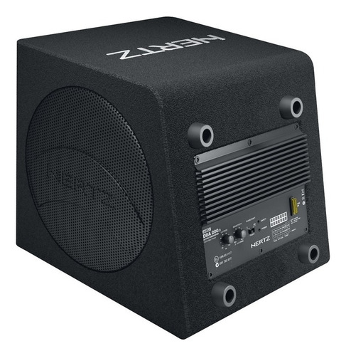 Caja De Subwoofer Amplificada Hertz 8 Dba 200 140 W Rms, Color Negro