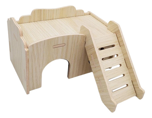 Casa De Hámster De Madera, Accesorios De 17cmx18.5cmx10cm