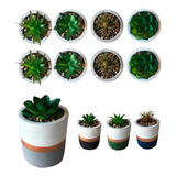 Kit 12 Suculentas Planta Artificial Modelos Variados