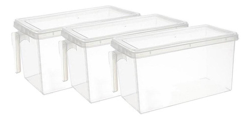 Caja De Almacenamiento De Plástico 3x Refrigerador