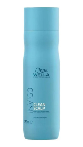 Shampoo Anti Caspa Clean Scalp Aqua Pure Wella Invigo 250ml