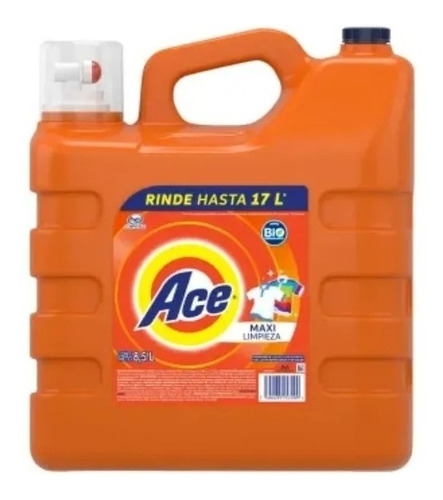 Detergente Para Ropa Líquido Ace Limpieza Completa Botella 8500 ml
